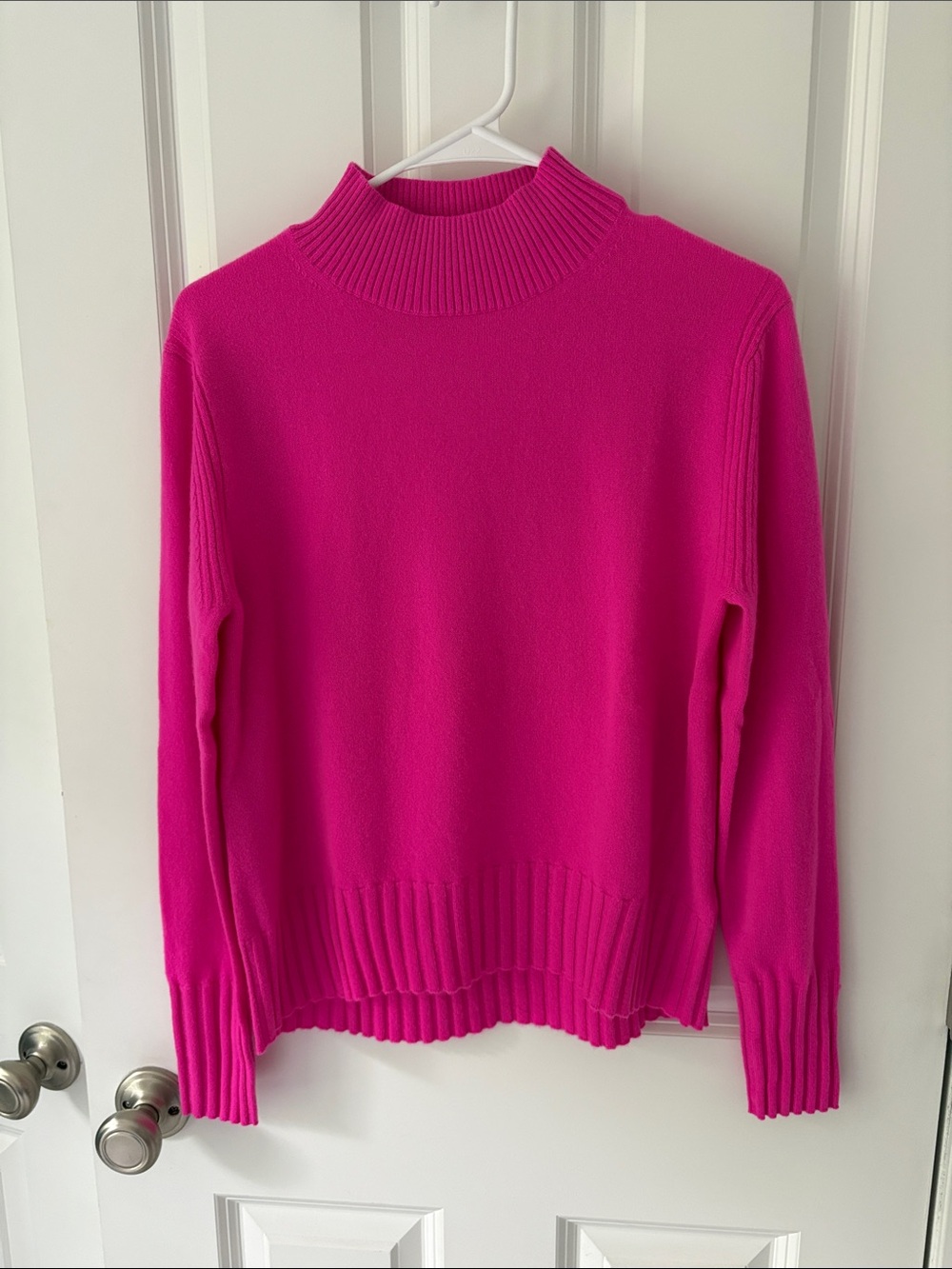 J. crew women’s hot pink cashmere sweater